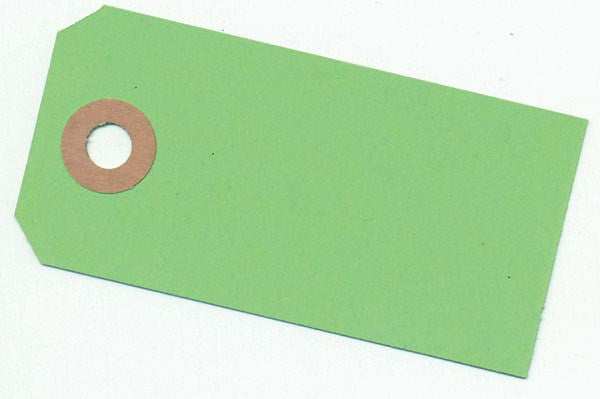 Manillamærke 40x80mm 10stk lime grøn